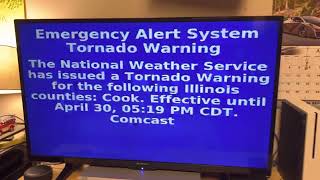 (CONFIRMED TORNADO/Xfinity) EAS TORNADO WARNING ON TV!!! (4/30/2022) EAS #103-104