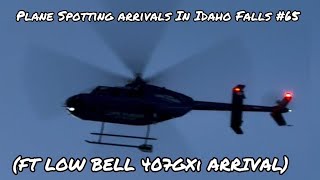 Plane Spotting Landings In Idaho Falls #65 (FT LOW BELL 407GXi ARRIVAL)