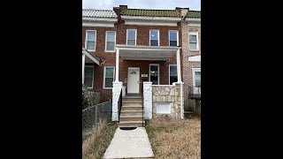 Houses for Rent in Baltimore City 3BR/1BA by Property Management in Baltimore City