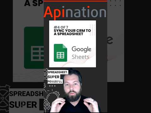 Google Sheets Tip 4: Sync your CRM with a Google Sheet #googlesheets