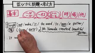 英語　ハイレベルな並び替え問題の考え方は「パーツをつなげていく」