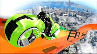 Mega Ramp - Tron Bike Extreme Stunts - Gameplay Android game