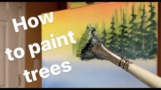 Painting trees for beginners prt.1-  Wet on wet technique