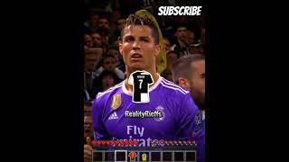 Minecrafts new item:Ronaldo's T-shirts!!!! #goat #ronaldo #football #minecraft #shorts #cr7