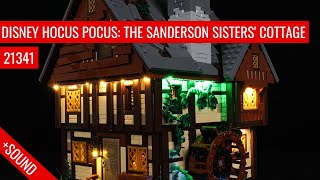 LEGO Disney Hocus Pocus: The Sanderson Sisters' Cottage 21341 Light Kit (Remote + Sound Verson)