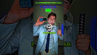 Samsung vs Nokia vs Iphone Battery Battle 💀 #samsung #samsunggalaxy #trollface #nokia
