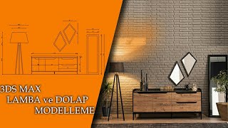 3DS MAX İLE DOLAP ve ZEMİN LAMBASI MODELLEME ,3DS MAX DERSLERİ