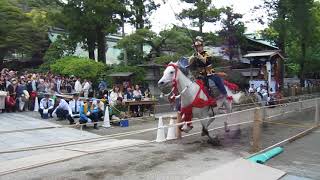 第60回 鎌倉まつり 流鏑馬 奉射(板的) 弐@鶴岡八幡宮 平成30年4月15日 壱之組 伍番手