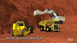 Mining Animation 2012 Double Benching, liebherr