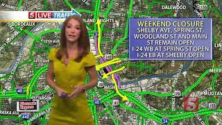 More closures this weekend: TDOT to close I-24 from I-65 to I-40 for bridge work
