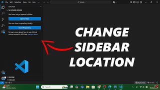 How To Switch Sidebar Location On VS Code