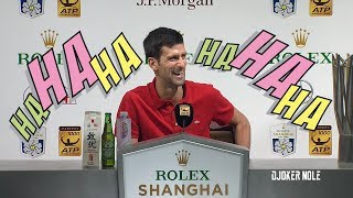 Novak Djokovic "Maybe I was  Chinese in the past life, HAHAHA" - Shanghai 2018 (HD)