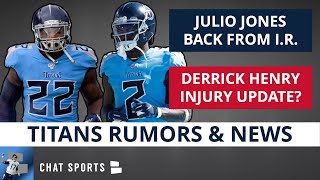 Tennessee Titans News & Rumors: Julio Jones Injury, Derrick Henry Update, Golden Tate + Roster Moves