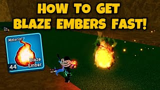 The FASTEST Way to Get Blaze Embers in Blox Fruits (Dragon Update)