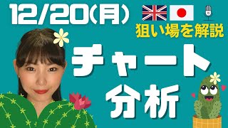 【FX】チャート分析　毎日配信中！ポンド円ショートの狙い場を解説　2021.12.20（月）