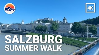 [4K] SALZBURG - Summer Walk