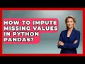 How To Impute Missing Values In Python Pandas? - Python Code School