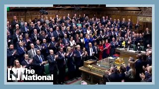 Ukrainian President Volodymyr Zelenskyy given standing ovation by UK politicians