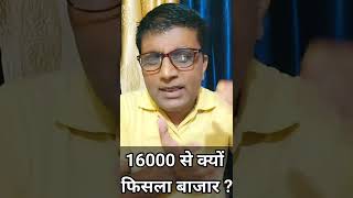 | 16000 से क्यों फिसला बाजार ? |