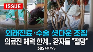 주 1회 외래 진료 · 수술 '셧다운' 조짐 .. 의료진 체력 한계, 환자들 \