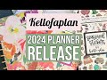 NEW Kellofaplan 2024 Watercolor Florals Planner Collection & Seasonal Sticker Book Flip Through