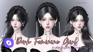 Zepeto Face Tutorial‼️ Dark Feminine Girl Manhwa Themes 🎀 [Oplas Zepeto] Non Pro!