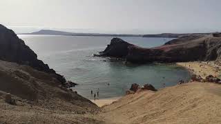 Playa de Papagayo (Papagayo beach) and surroundings. Lanzarote. Canary Islands.