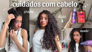 rotina capilar completa: cabelo cacheado com quimica! *dicas para fator encolhimento*