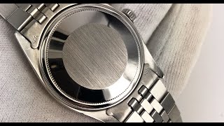 Rolex Datejust Caseback Restoration, Refinish, Lapping