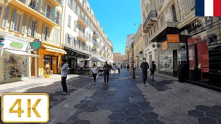 Rue de France in Nice, France (French Riviera/Côte d'Azur) | Spring 2021【4K】