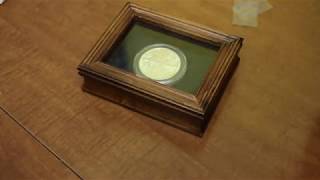 Framing a Silver Dollar from the year I was born