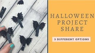 Halloween Project Share- Make Bat bows 3 different ways!