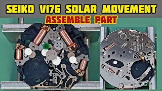 How To Service Seiko V176 Solar Chronograph Movement | Assemble Tutorial | SolimBD