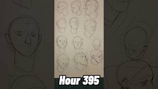 Hour 395 - form, technical skill #drawing #anatomy #perspective #art #shorts #10000hrs #learning