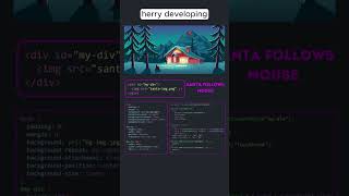 🎅 Santa Follows Your Mouse! ✨ | Full Animation Website 2025 | JS Magic