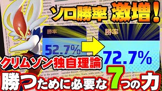 【 ポケモンユナイト ソロ勝率 激増  】漫画家クリムゾン 独自理論 ユナイトで勝つために必要な７つの力とは？