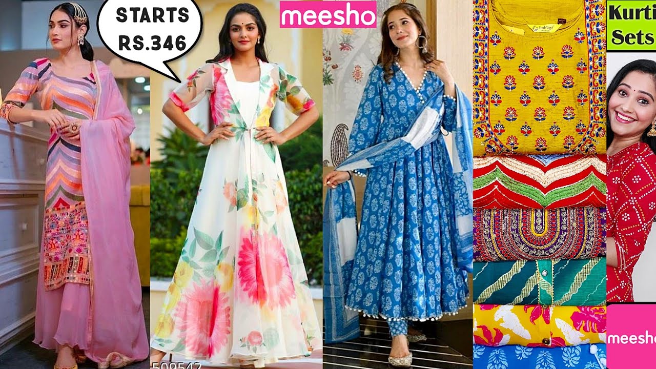 Meesho New Collection Start Rs 346 рџ Meesho Latest Kurtis Kurta Palazo