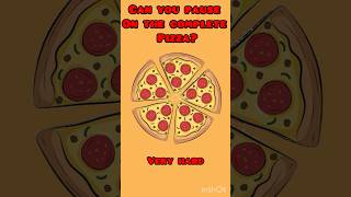 Can you Pause on the complete pizza? Hard! #shortvideo #puzzle #subscribe #pizza #shorts