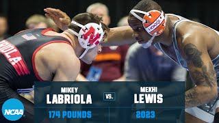 Mikey Labriola vs Mekhi Lewis - 174 lb Semifinals - 2023 NCAA Championship