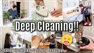 *NEW* DEEP CLEANING HACKS & TIPS :: SPRING CLEAN WITH ME 2024