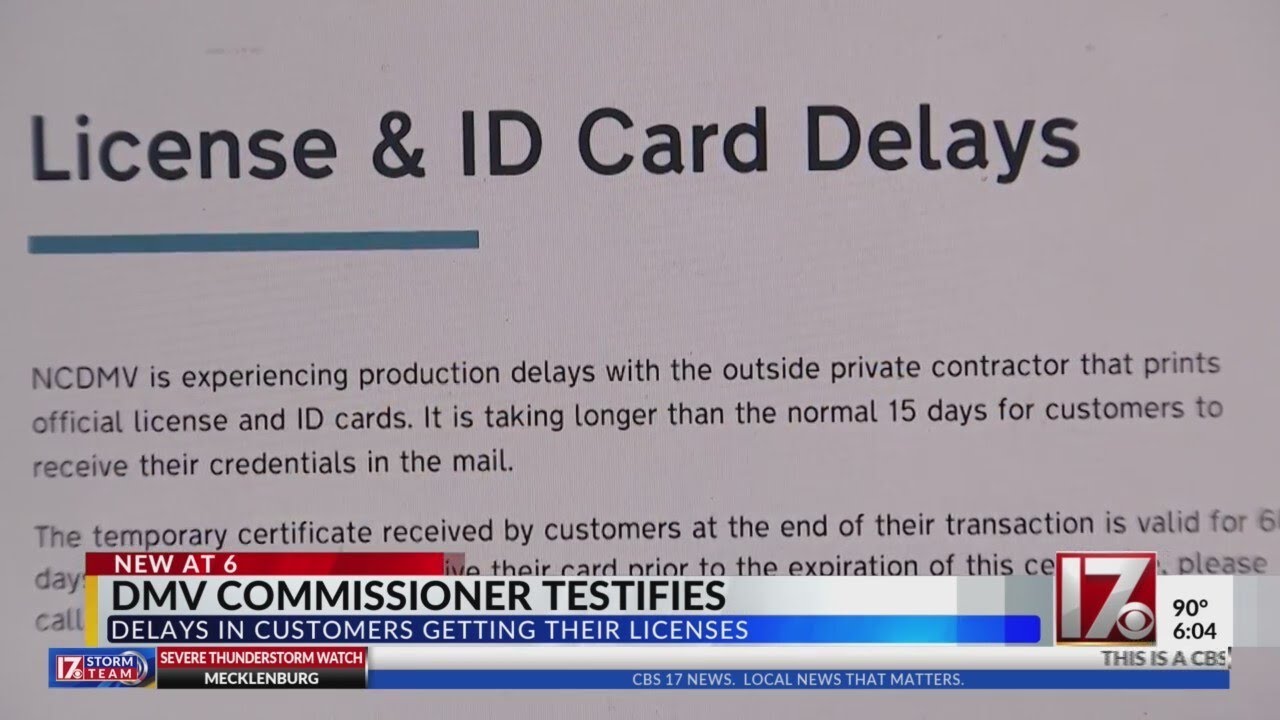 Nc Dmv Commissioner Testifies About Ongoing Delays Wait Times Youtube