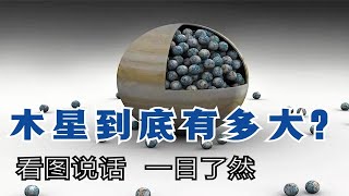 太阳系最大的行星，木星到底有多大？看图说话，一目了然