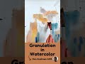 Paint Granulation in Watercolor  #watercolorart #shorts  #painting