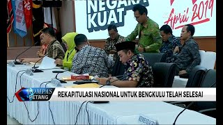 Rekapitulasi Nasional untuk Bengkulu Selesai, Prabowo-Sandiaga Unggul