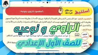 شرح الراوي الداخلي والخارجي للصف الأول الإعدادي