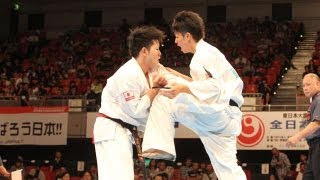 ‪【新極真会】第28回全日本ウエイト制大会 中‪量級準々決勝 3 KARATE