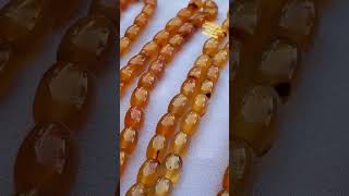 مسابح عقيق《 احمر عسلي 》يماني. Agate Rosaries 《Honey Red》Yemeni  #عقيق #shorts #سبح_الملك#احجار_كريمة