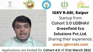 IGKV R-ABI, Raipur Startup Cohort 3.0 Greenfield Eco Solutions Pvt. Ltd.