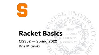 L0: Racket Basics