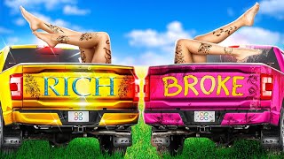 Building a Tattoo Playroom! Rich vs Broke Pickup Truck!